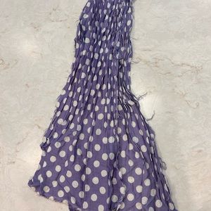 Polka dot Scarf in periwinkle blue